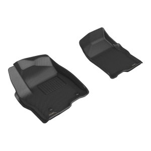 GMC Sierra 2500 Floor Mats - Front - 3D MAXpider - Kagu - Black - `19-`26 GMC Sierra 2500 Floor Mats - Front - 3D MAXpider - Kagu - Black - `19-`26